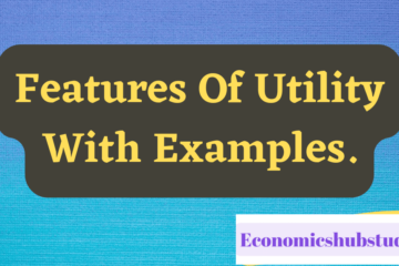 Explain The Features Of Utility With Examples.